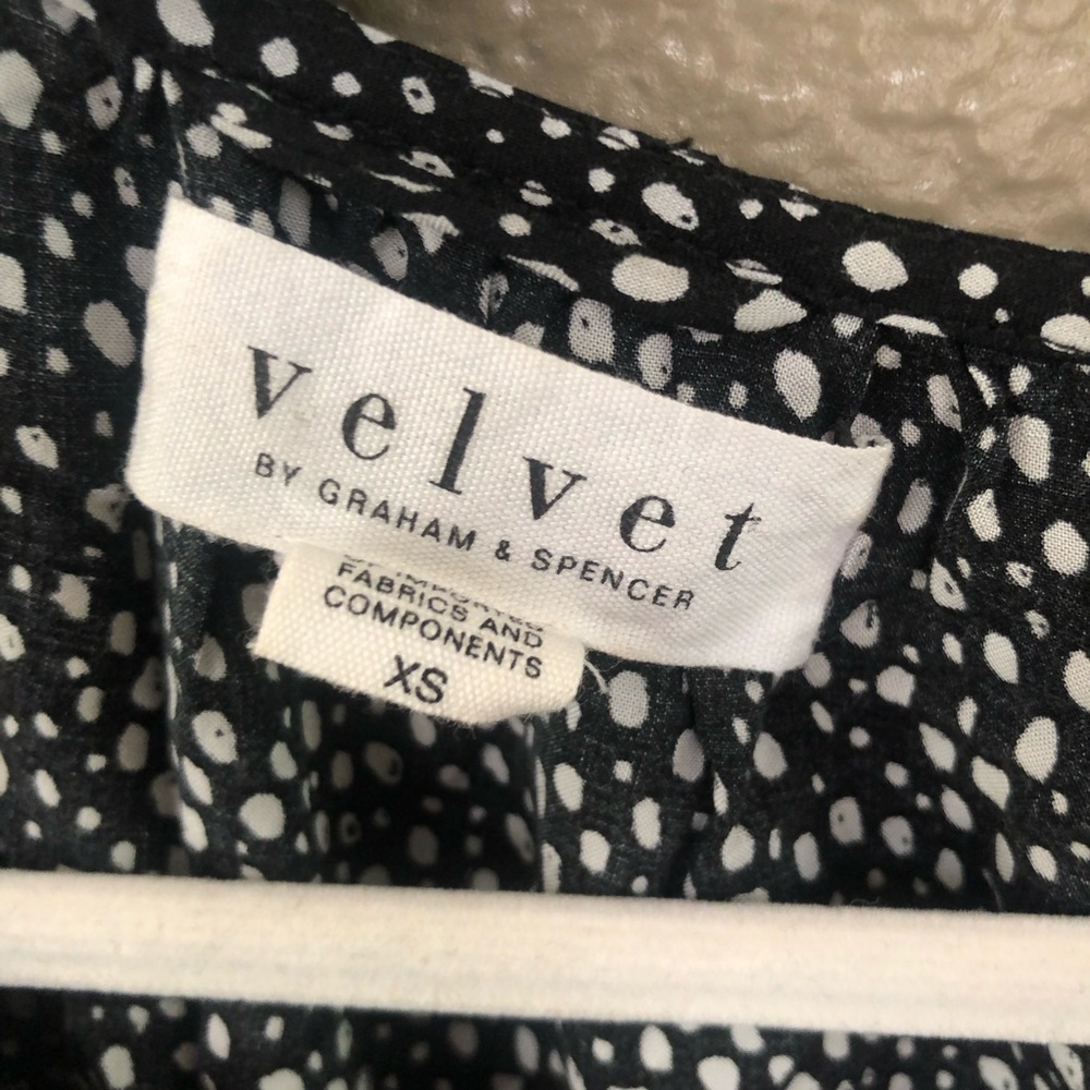 Velvet By Graham Spencer Polka Dot Dress Size XSmall - Picture 3 of 4